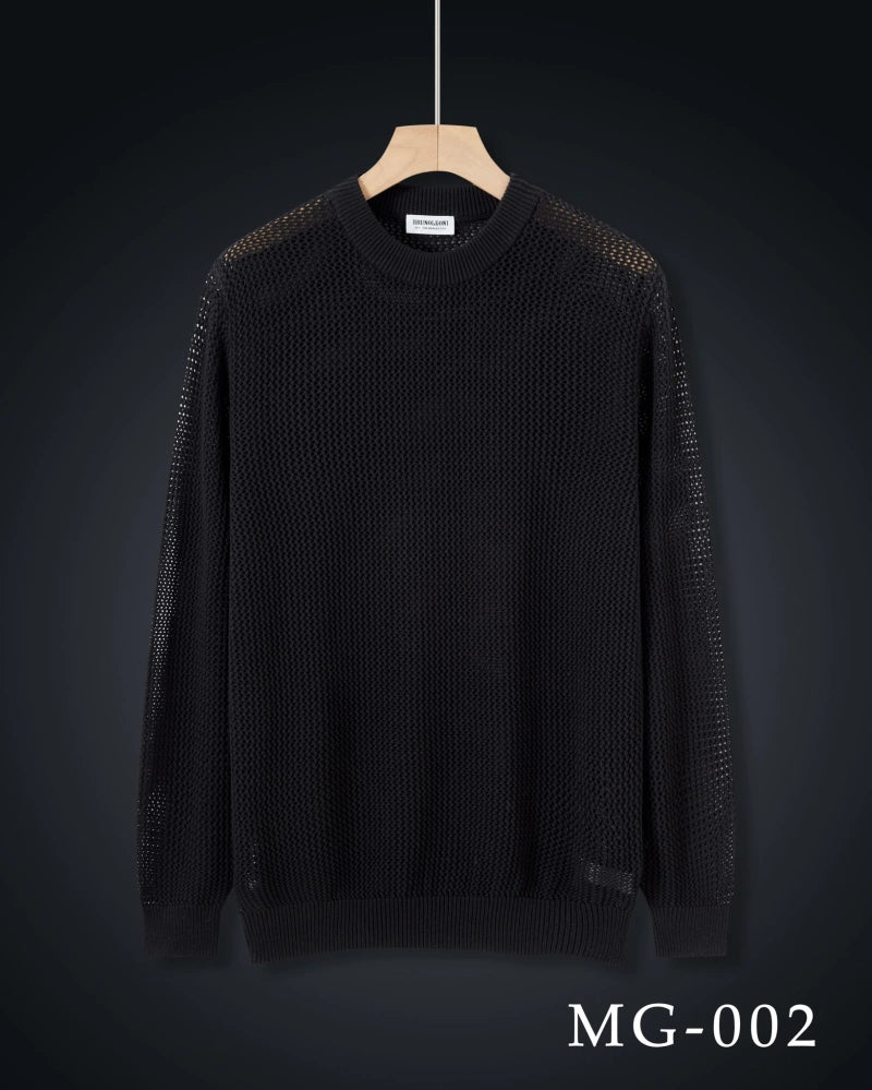 Maglione a collo rotondo nero