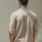 Camicia a maniche corte beige