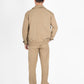 Set pantaloni e giacca beige