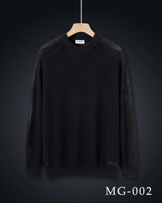 Maglione a collo rotondo nero
